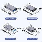 Micro B オスアダプター USBリンク HDDエンクロージャーインターフェースコンバーター、USBメス転送、Type-Cメス転送、USBオス転送、Type-Cオス転送