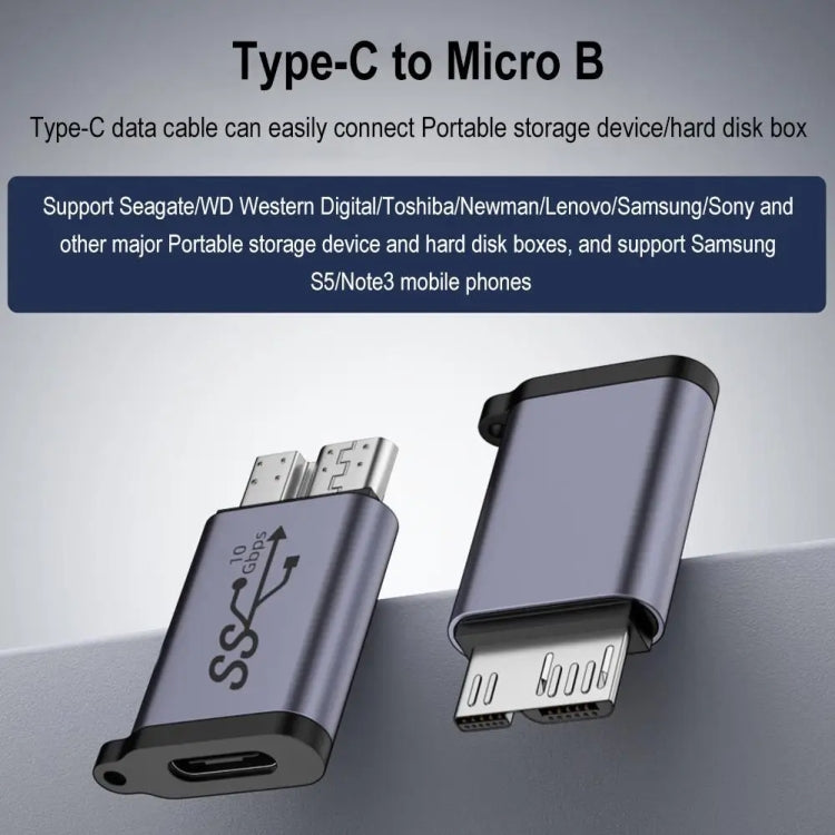 Micro B オスアダプター USBリンク HDDエンクロージャーインターフェースコンバーター、USBメス転送、Type-Cメス転送、USBオス転送、Type-Cオス転送