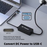 65W メスからType-C オス DC電源からPD電源ノートパソコン多機能アダプター、7.9x0.9mm A、7.4x0.6mm B、スクエアポート C、6.5x1.4mm D、6.3x3.0mm E、5.5x2.5mm F、5.5x2.1mm G、5.5x1.7mm H、5.5x1.0mm I、4.8x1.7mm J、4.0x1.7mm K、4.0x1.35mm L、4.5x3.0mm M
