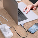 Type-C ドッキングステーション コンピューター充電データポート電源アダプター、2 x Type-C メスから2 x Type-C オス、2 x Type-C メスからType-C オス