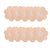 10pcs /Pack Disposable Anti-Bump Invisible Breathable Breast Patch, Flower, Round