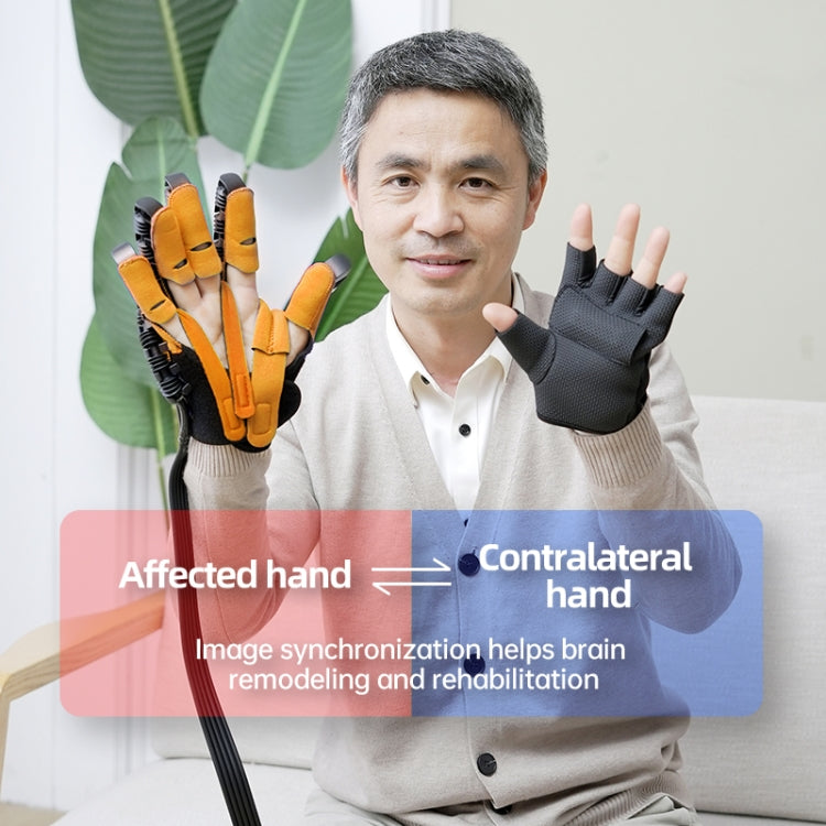 知能型ロボットリハビリ手袋装置 USプラグアダプター付き S, M, L, XL, XXL