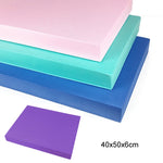 40x50x6cm バランスマット スポーツ膝立てマット フィットネスフラットサポートマット、ティファニーブルー、ミレニアムピンク、ダークブルー、パープル
