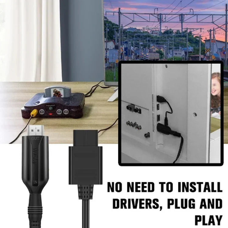 Nintendo Gamecube N64 / SNES / NGC用N64からHDMI変換器 N64からHDMI
