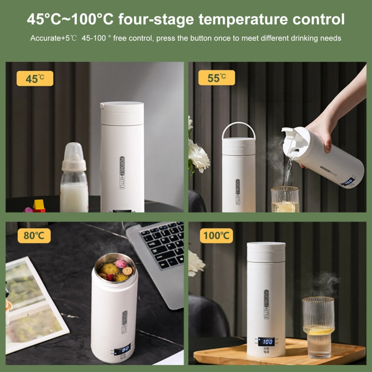 300W 500ml 電気加熱水カップ スマート沸騰ケトル 温度調節ケトル SUS304 USプラグ、SUS316 USプラグ、SUS304 UKプラグ、SUS316 UKプラグ、SUS304 EUプラグ、SUS316 EUプラグ