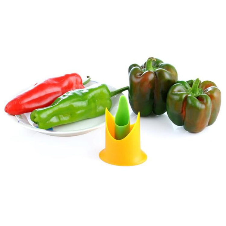 2イン1 唐辛子種取り器 キッチン果物・野菜芯抜き