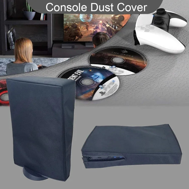 PS5 Slim ディスク＆デジタルホスト用防塵カバー保護ケース 縦置きグレー、縦置きブラック、横置きグレー、横置きブラック
