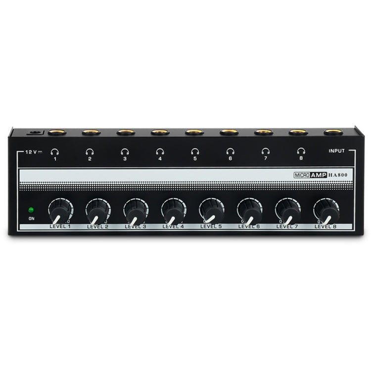 8チャンネルモニタリング多チャンネルヘッドホンアンプ 録音スタジオ用、USプラグ、HA800