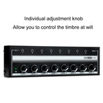 8チャンネルモニタリング多チャンネルヘッドホンアンプ 録音スタジオ用、USプラグ、HA800