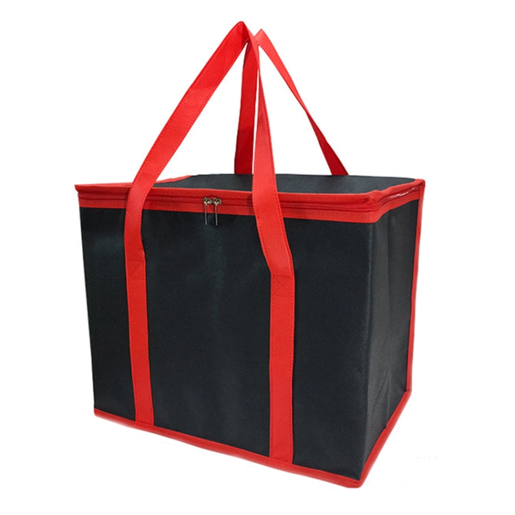 不織布弁当用アルミホイル保温バッグ 底板付き テイクアウトランチバッグ 41x26x33cm