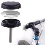 AirTag 第2世代 / AirTag 第1世代用 トラッカーケース 自転車隠しヘッドセットマウント 盗難防止バイクロケーターブラケットホルダー、ラウンド、ビールカバー