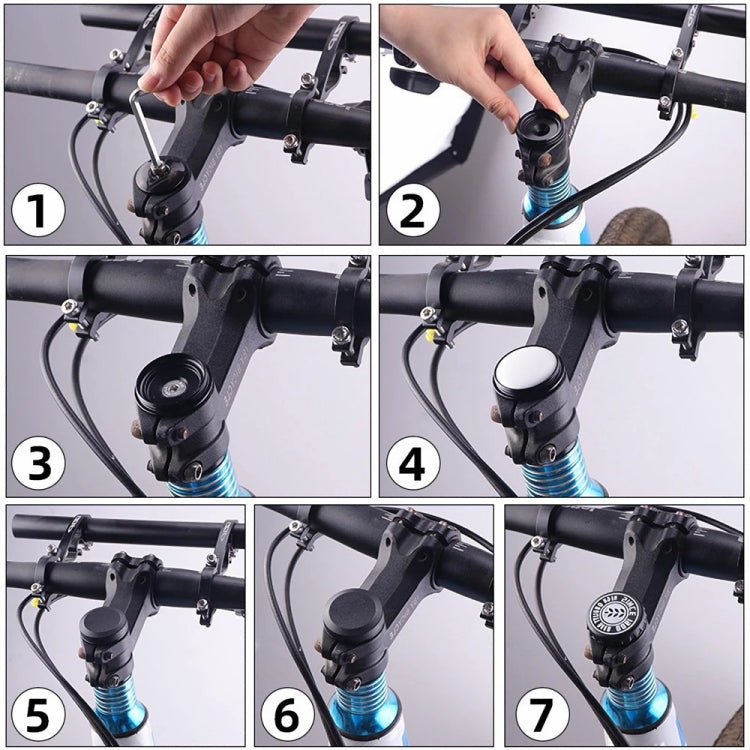 AirTag 第2世代 / AirTag 第1世代用 トラッカーケース 自転車隠しヘッドセットマウント 盗難防止バイクロケーターブラケットホルダー、ラウンド、ビールカバー