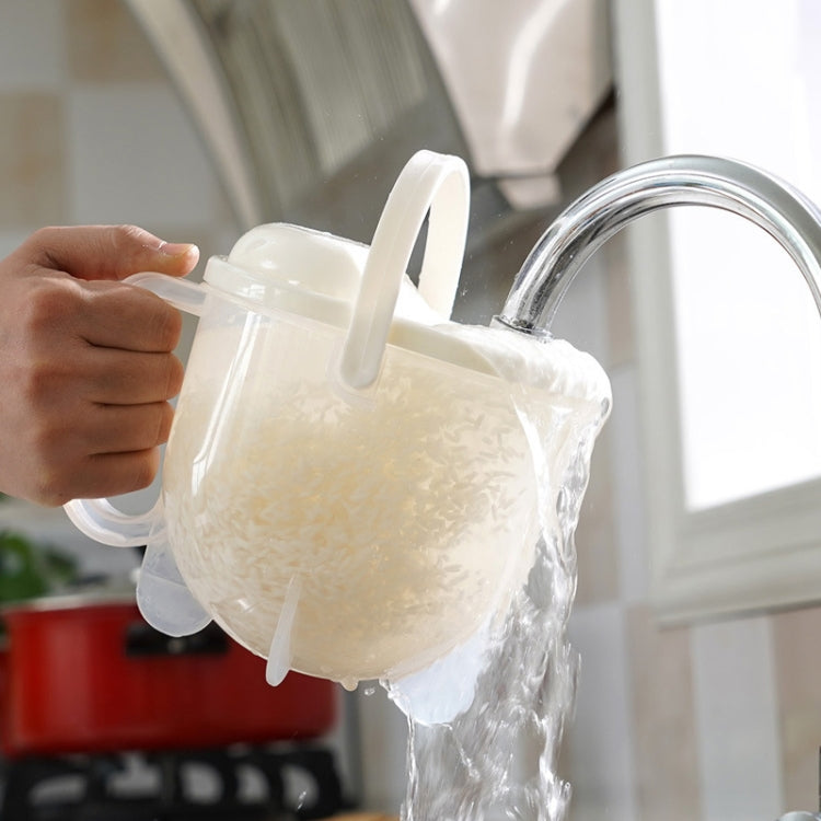 家庭用キッチン米洗いザル 米洗い器 対流プラスチック米パンナー