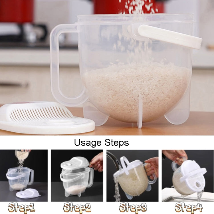 家庭用キッチン米洗いザル 米洗い器 対流プラスチック米パンナー