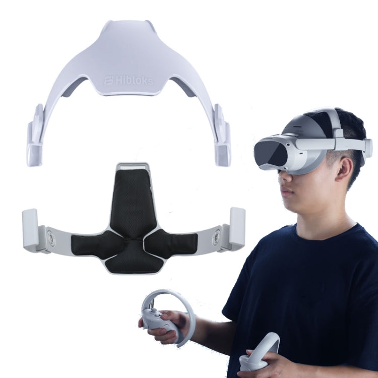 PICO 4用Hibloks 圧力フリーヘッドバンド高弾性PUヘッドストラップVRアクセサリー