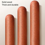 家庭用木製めん棒 ノンスティック赤檀めん棒 25x3cm、30x3cm、40x3cm、30x3.6cm、40x3.6cm、50x3.6cm