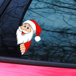 Santa Claus Elk Car Window Decorative Stickers Car Side Window Bumper Decal, A Model 13 x 9cm, A Model 20 x 14cm, B Model 13 x 11cm, B Model 20 x 17cm, C Model 13 x 10cm, C Model 20 x 16cm