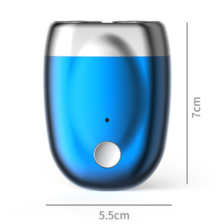 ダブルヘッド ミニ磁気シェーバー ポータブル メンズ電動シェーバー