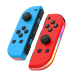 JOY-02 ゲーミング左右ハンドル RGBライト付き ボディフィール Bluetoothゲームパッド Switch / Switch OLED / Switch Pro / Switch Lite / Switch Joycon用、ブルーレッド、グリーンブルー、ホワイト