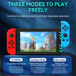 JOY-02 ゲーミング左右ハンドル RGBライト付き ボディフィール Bluetoothゲームパッド Switch / Switch OLED / Switch Pro / Switch Lite / Switch Joycon用、ブルーレッド、グリーンブルー、ホワイト