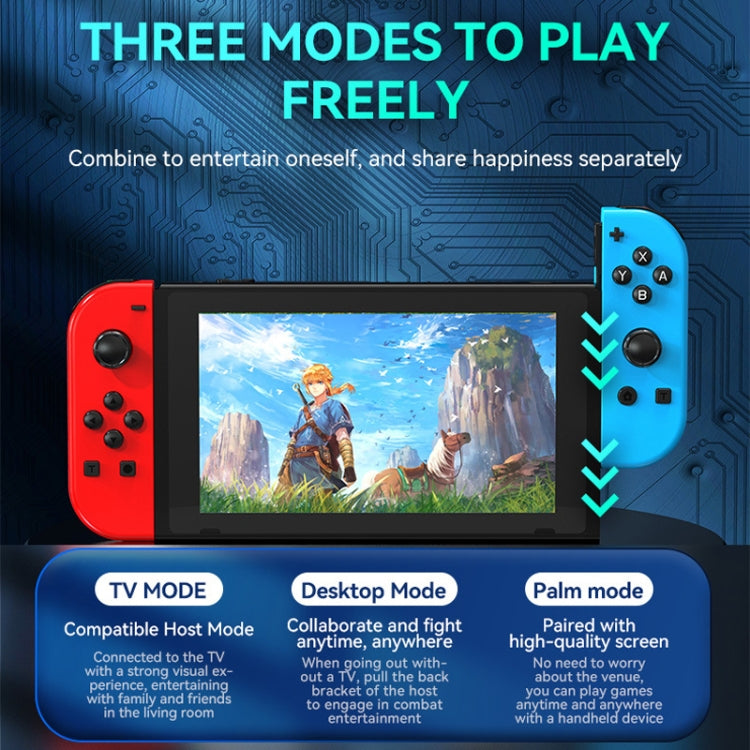 JOY-02 ゲーミング左右ハンドル RGBライト付き ボディフィール Bluetoothゲームパッド Switch / Switch OLED / Switch Pro / Switch Lite / Switch Joycon用、ブルーレッド、グリーンブルー、ホワイト