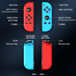 JOY-02 ゲーミング左右ハンドル RGBライト付き ボディフィール Bluetoothゲームパッド Switch / Switch OLED / Switch Pro / Switch Lite / Switch Joycon用、ブルーレッド、グリーンブルー、ホワイト