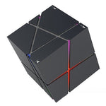 Qone Cube AIスマート音声操作Bluetoothスピーカー RGBライト ミニワイヤレスオーディオ、AI音声操作（ブルー）、AI音声操作（ピンク）、AI音声操作（ブラック）、AI音声操作（ホワイト）