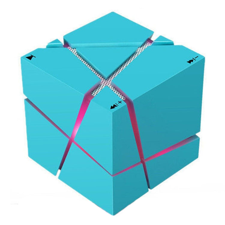 Qone Cube AIスマート音声操作Bluetoothスピーカー RGBライト ミニワイヤレスオーディオ、AI音声操作（ブルー）、AI音声操作（ピンク）、AI音声操作（ブラック）、AI音声操作（ホワイト）