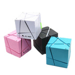 Qone Cube AIスマート音声操作Bluetoothスピーカー RGBライト ミニワイヤレスオーディオ、AI音声操作（ブルー）、AI音声操作（ピンク）、AI音声操作（ブラック）、AI音声操作（ホワイト）