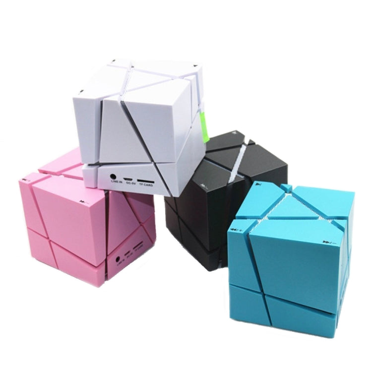 Qone Cube AIスマート音声操作Bluetoothスピーカー RGBライト ミニワイヤレスオーディオ、AI音声操作（ブルー）、AI音声操作（ピンク）、AI音声操作（ブラック）、AI音声操作（ホワイト）