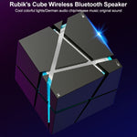 Qone Cube AIスマート音声操作Bluetoothスピーカー RGBライト ミニワイヤレスオーディオ、AI音声操作（ブルー）、AI音声操作（ピンク）、AI音声操作（ブラック）、AI音声操作（ホワイト）