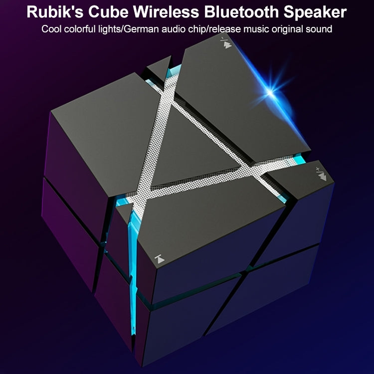 Qone Cube AIスマート音声操作Bluetoothスピーカー RGBライト ミニワイヤレスオーディオ、AI音声操作（ブルー）、AI音声操作（ピンク）、AI音声操作（ブラック）、AI音声操作（ホワイト）