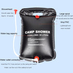 アウトドア折りたたみ式ソーラーシャワーバッグ ポータブル水貯蔵バッグ 家庭用、20L、25L