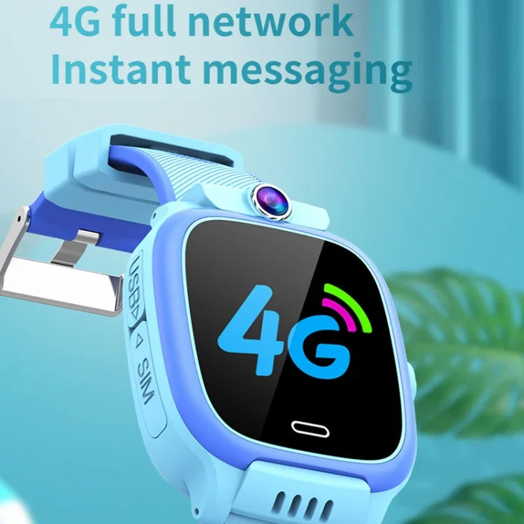 Y36 1.44インチ 4Gビデオ通話 防水スマート子供用電話時計 SOS機能付き