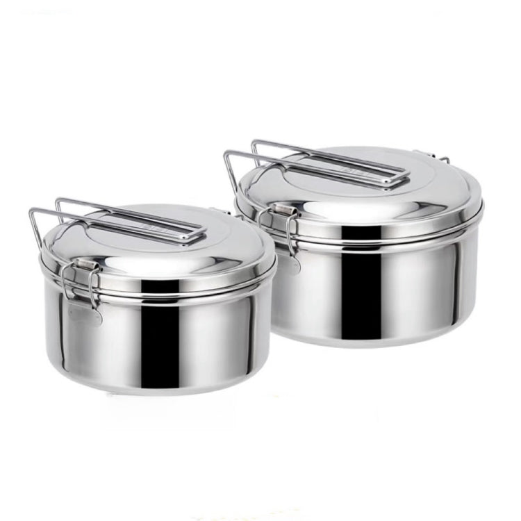 304ステンレス製丸型弁当箱 14cm単層、16cm単層、14cm二重層、16cm二重層