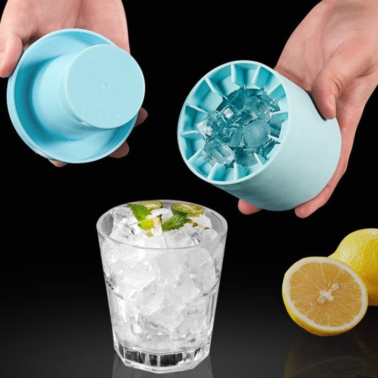 円筒形シリコン製氷カップ 氷作り用モールド