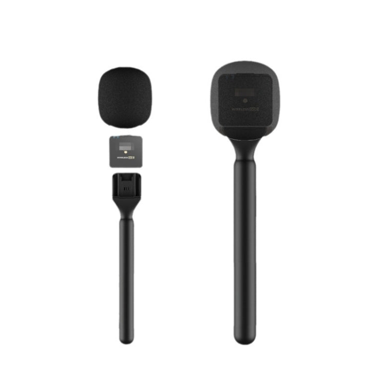 DJI Mic / Moma / Rode Wireless Go / Relacart用マイクインタビュー用ハンドル、インタビュー用ハンドル