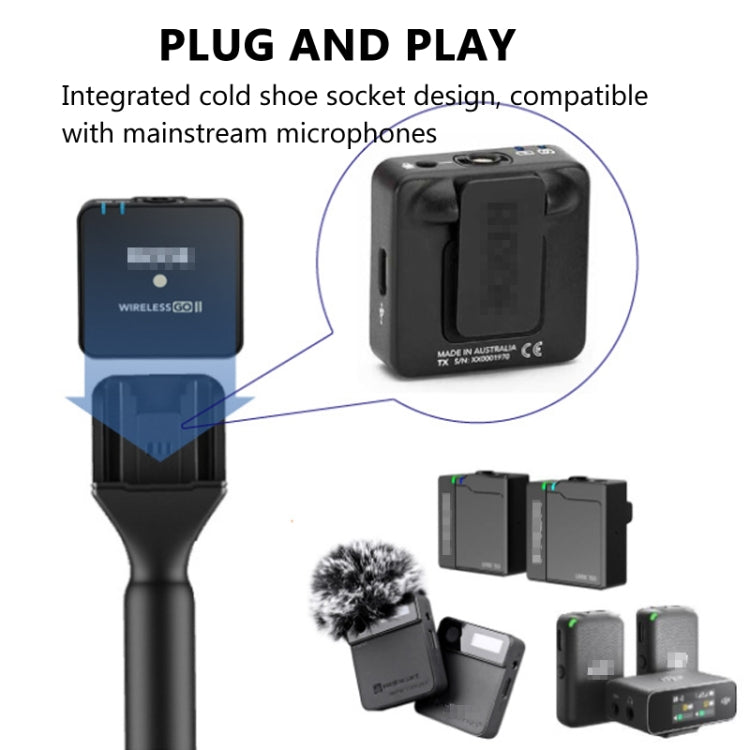 DJI Mic / Moma / Rode Wireless Go / Relacart用マイクインタビュー用ハンドル、インタビュー用ハンドル