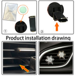 Rhinestone Metal Snowflake Car Air Vent Aromatherapy Decorative Clip