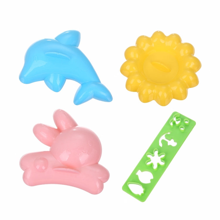 4個セット うさぎ・イルカ型ご飯寿司DIYモールド
