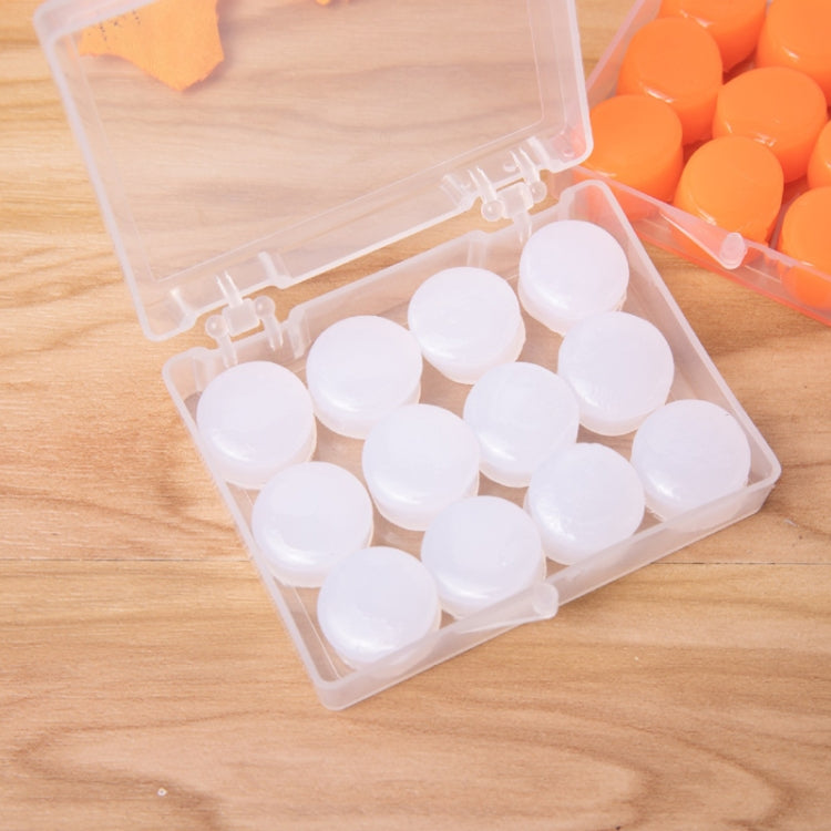 12個入り/箱 シリコン製泥用子供用睡眠耳栓 ノイズリダクション防水耳栓