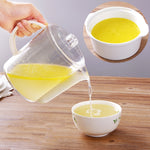 キッチン用グリーストラップ スープケトル ストレーナー付きグリースセパレーターケトルフィルターカップ 1500ml