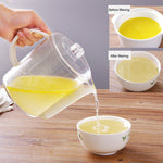キッチン用グリーストラップ スープケトル ストレーナー付きグリースセパレーターケトルフィルターカップ 1500ml