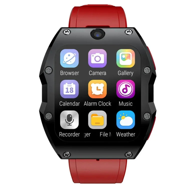 LOKMAT Appllp 3 Max 2.02インチ プラグカード 4G通話防水スポーツスマートウォッチ SOS機能付き