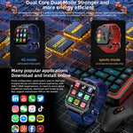LOKMAT Appllp 3 Max 2.02インチ プラグカード 4G通話防水スポーツスマートウォッチ SOS機能付き