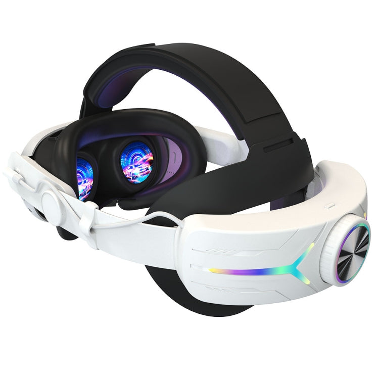 Meta Quest 3用USB充電式RGBライティング効果調整可能折りたたみヘッドセット, Meta Quest 3（エリート）, Meta Quest 3（ホワイト）, Meta Quest 3（ブラック）用