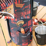 COOL CAMP CF-519 アウトドアキャンプ 304ステンレススチール コーヒーカップ 保温 断熱 防熱 二重真空マグ、4イン1セット