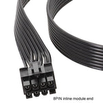 Corsair用 18AWGフラットケーブル 電源モジュールケーブル グラフィックスカードモジュールケーブル 8ピンから8ピン 6+2、50cm Corsair用、60cm Corsair用