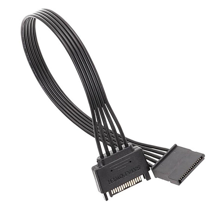 電源 SATA 15ピン オス・メス延長ケーブル 耐久性ハードディスクドライブ電源接続ケーブル、30cm 15ピン、60cm 15ピン