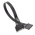 電源 SATA 15ピン オス・メス延長ケーブル 耐久性ハードディスクドライブ電源接続ケーブル、30cm 15ピン、60cm 15ピン